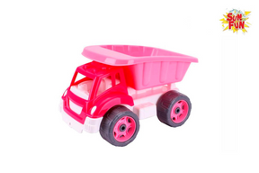 Sun Fun rosa Muldenkipper für Mädchen 32 cm – Sandkastenspielzeug – Outdoor-Spielzeug