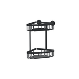 Tesa 1072289 – aluxx black Eckduschregal schwarz, doppelt | 1 Stk
