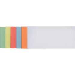 Franken rechteckige Präsentationskarten 9,5 x 20,5 cm Farbsortiment