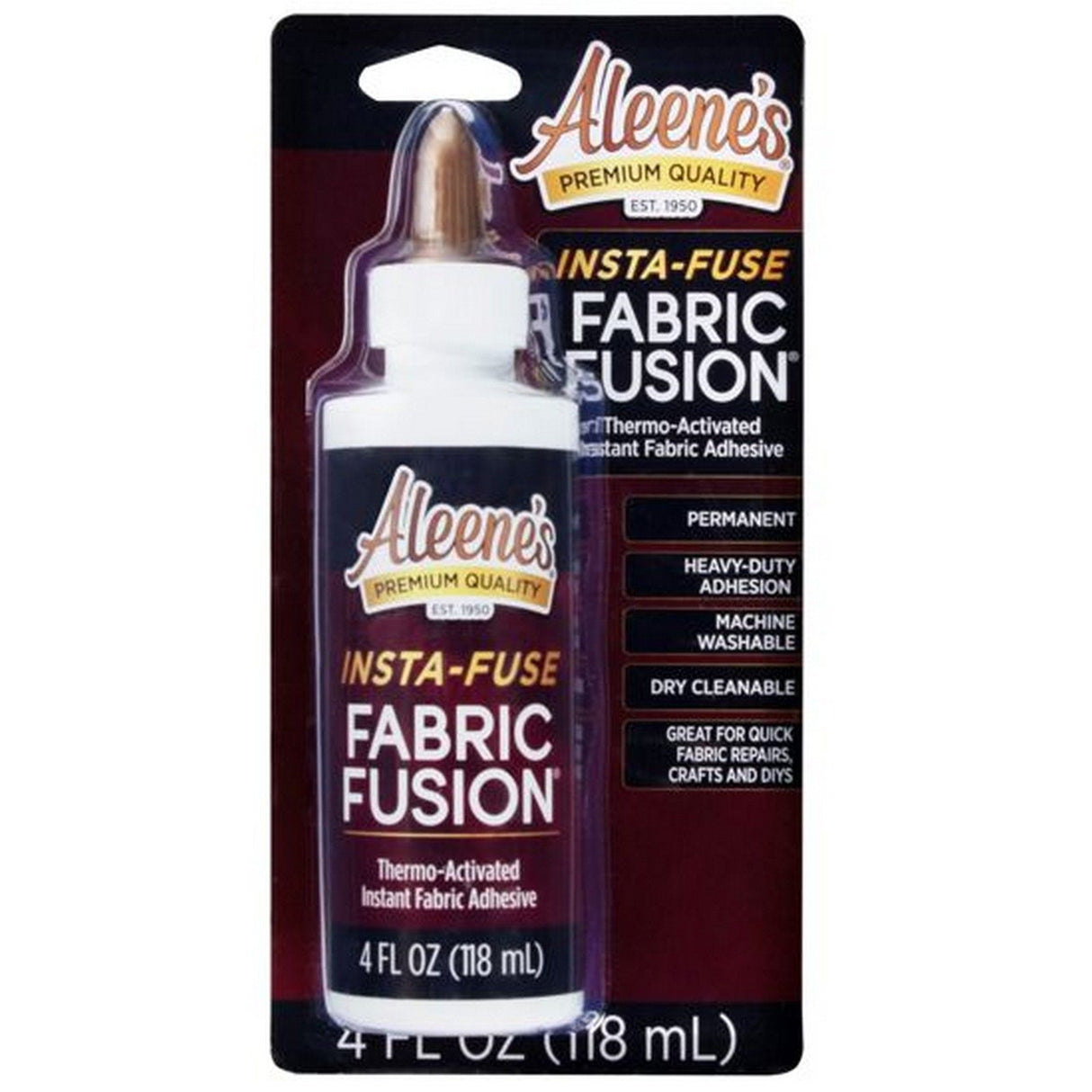 Aleene's • Fabric Fusion Insta Fuse Stoffkleber, Flasche 118 ml