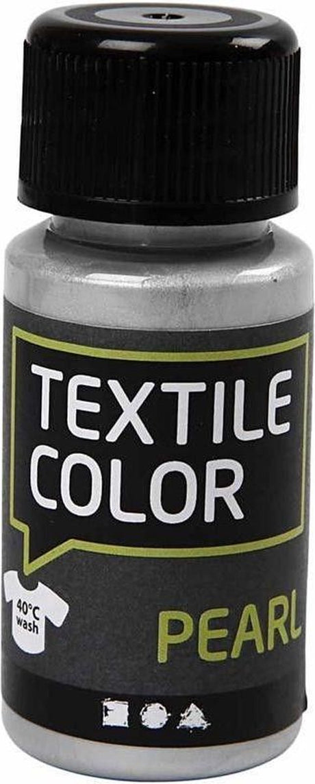 Kreativfirma Textilfarbe - Bekämpfung Textilfarbe - Silberperle, 50 ml