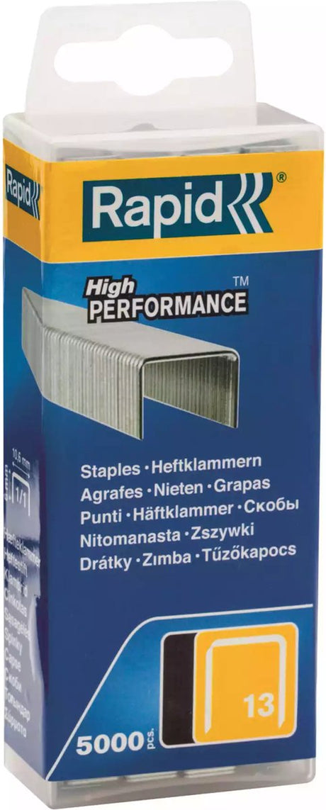 Schnelle dünne Drahtklammern Typ 13 – verzinkter Stahl – scharfe Spitzen – 6 mm – 5000 Stück