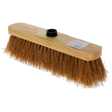 Besen kokoslackiert mit Zapfen 33cm