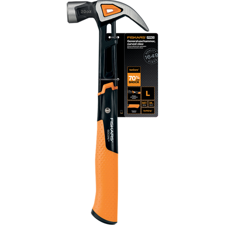Fiskars Isocore-Klauenhammer l, gebogen