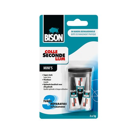 Bison bi-6309066 Superkleber Mini 3x1 Gramm