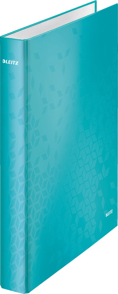 Leitz Wow laminierter Ringbinder – 4 Ringe – Rückenbreite 40 mm – Eisblau