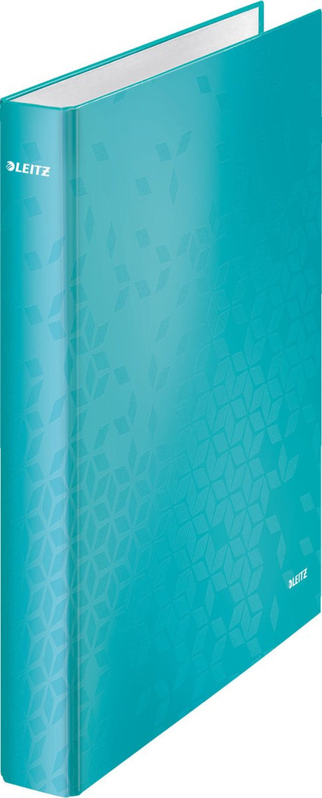 Leitz Wow laminierter Ringbinder – 4 Ringe – Rückenbreite 40 mm – Eisblau