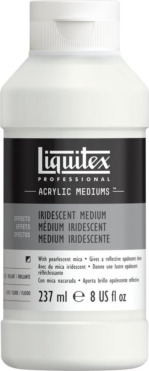 Liquitex 107008 professionelles schillerndes Medium 237 ml – Acrylzusatz für brillantes Farbglanzfinish