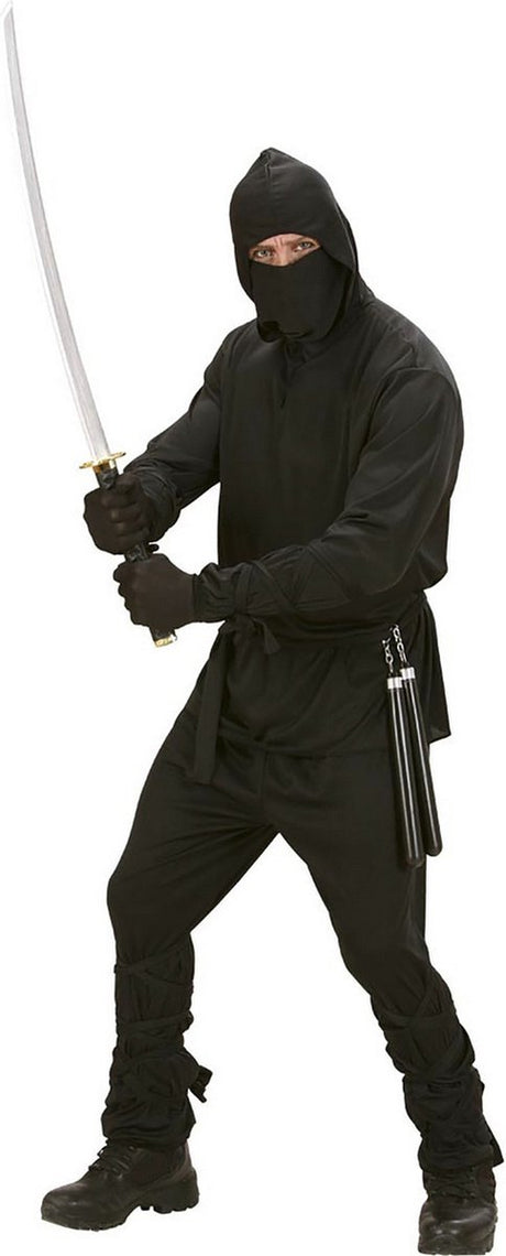 Finidi Ninja Anzug Sven Schwarz Erwachsene