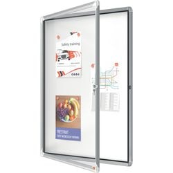 Abschließbare Pinnwand Nobo Sicherheitsglas 9 x A4