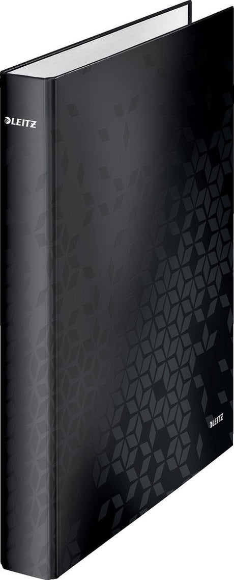 Leitz Wow laminierter Ringbinder – 4 Ringe – Rückenbreite 40 mm – Schwarz