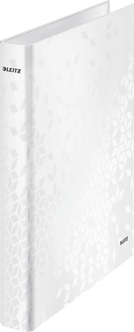 Leitz Wow Ringbinder A4 – 2-Ring – Rückenbreite 25 mm mit 2 D-Ringen – Weiß