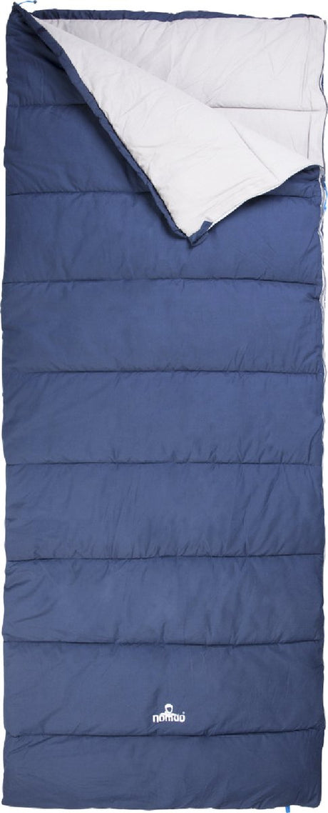 Nomad® Condor XL Schlafsack | Deckenmodell | 220x90 | dunkelblau | Baumwollfutter | Kordeltunnel | inkl. Abdeckung