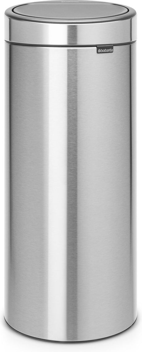 Brabantia Touch Bin Abfallbehälter – 30 Liter – mattierter Stahl, fingerabdrucksicher