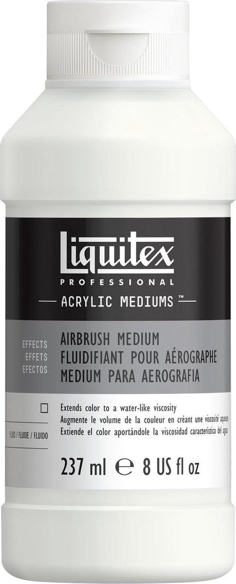 Liquitex 5908 professionelles Airbrush-Medium 237 ml – Acrylzusatz, dünnere Airbrush-Farbe