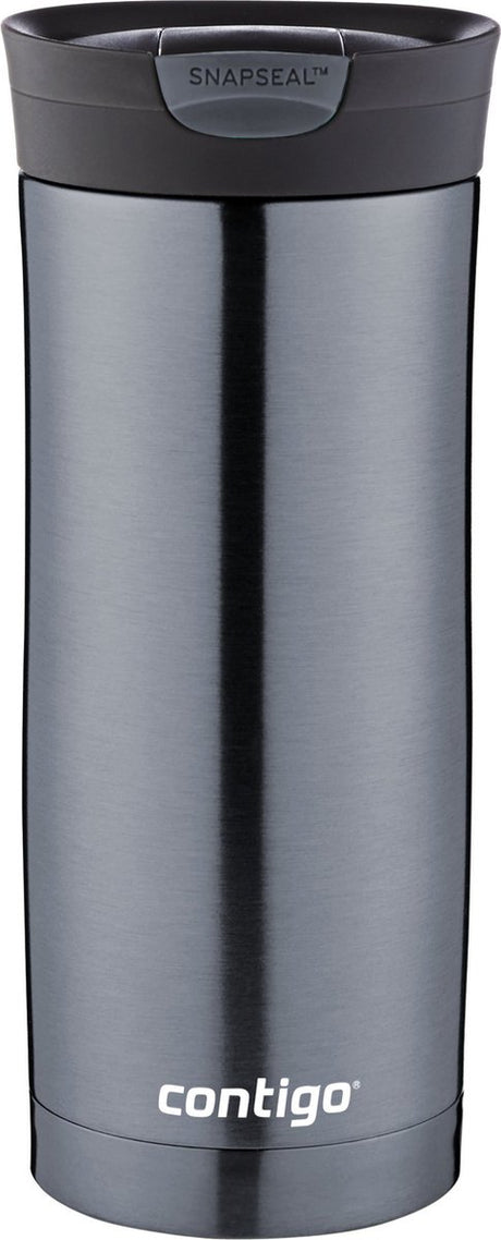 Contigo huron snapseal thermosbeker, roestvrijstalen isoleerbeker, koffiebeker-to-go, lekvrij, houdt tot 7 uur warm, vaatwasserbestendig bpa-vrij deksel, 470 ml | gunmetal