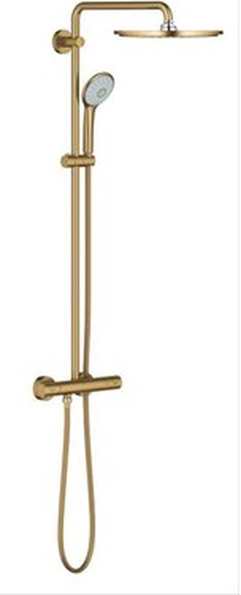 Grohe Euphoria XXL 310 Regenbrause – Ø 31 cm – mit Thermostatarmatur – Cool Sunrise Brushed (Mattgold) – 26075GN0
