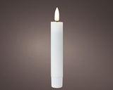 Lumineo Tafelkerzen-Set LED-Flamme 16cm weiß 2-teilig