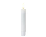 Lumineo Tafelkerzen-Set LED-Flamme 16cm weiß 2-teilig