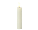 Lumineo dinner candle set led flame 16cm creme 2-dlg
