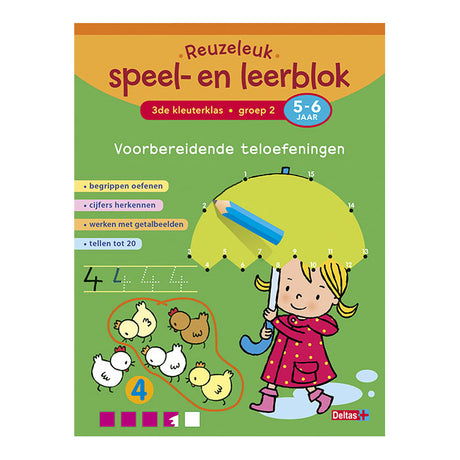Deltas toller Spiel- und Lernblock mit vorbereitenden Zählübungen 5-