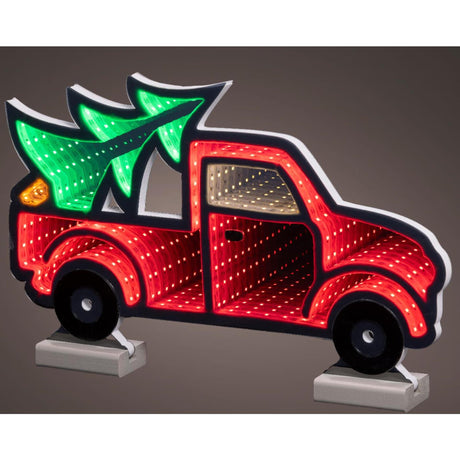 Lumineo Infinity Lights Pick-up mit Weihnachtsbaum-LED 1,3x40x24,5cm. 3 Meter