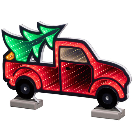 Lumineo Infinity Lights Pick-up mit Weihnachtsbaum-LED 1,3x40x24,5cm. 3 Meter