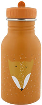 Trixie Trinkflasche - mr. fox – Edelstahl-Wasserflasche für Kinder – 350 ml – auslaufsichere Flasche – Orange
