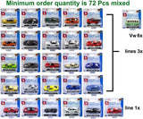 Dsp. burago die cast auto's metaal 1:64. | 72 stuks
