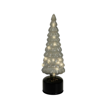 Lumineo Weihnachtsbaum LED Glas drehbar ø10x34cm