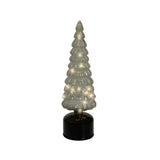 Lumineo Weihnachtsbaum LED Glas drehbar ø10x34cm