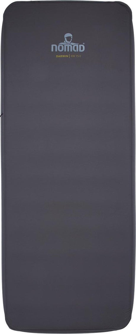 Nomad ® darwin xw 15.0 slaapmat zelfopblazend | 198 cm x 77 cm | donkergrijs | 15 cm dikte | lichaamsvormend | comfortabel kamperen
