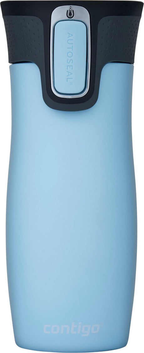 Contigo West Loop Autoseal Thermosbecher, Edelstahl-Isolierbecher, Kaffeebecher-to-go, BPA-frei, auslaufsicherer Becher-to-go mit leicht zu reinigendem Deckel, hält bis zu 5 Stunden warm, 470 ml | eisgekühltes Aqua