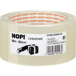Verpackungsband Nopi Universal 50mm x 66m transparent