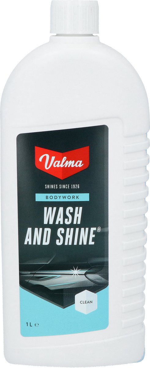 Valma Wash Shine – kraftvolles Autoshampoo – entfernt schmutziges Fett – stellt den Glanz wieder her – 1 Liter