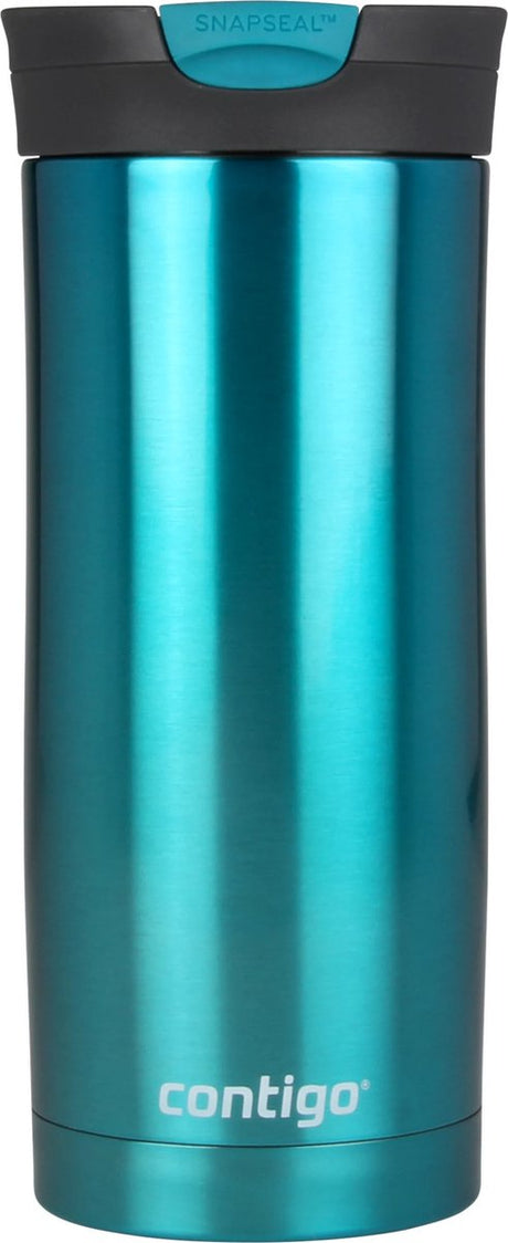 Contigo huron snapseal thermosbeker, roestvrijstalen isoleerbeker, koffiebeker-to-go, lekvrij, houdt tot 7 uur warm, vaatwasserbestendig bpa-vrij deksel, 470 ml | biscay bay