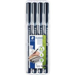 Permanenter OHP-Marker Staedtler Lumocolor Schwarz 4 Stück