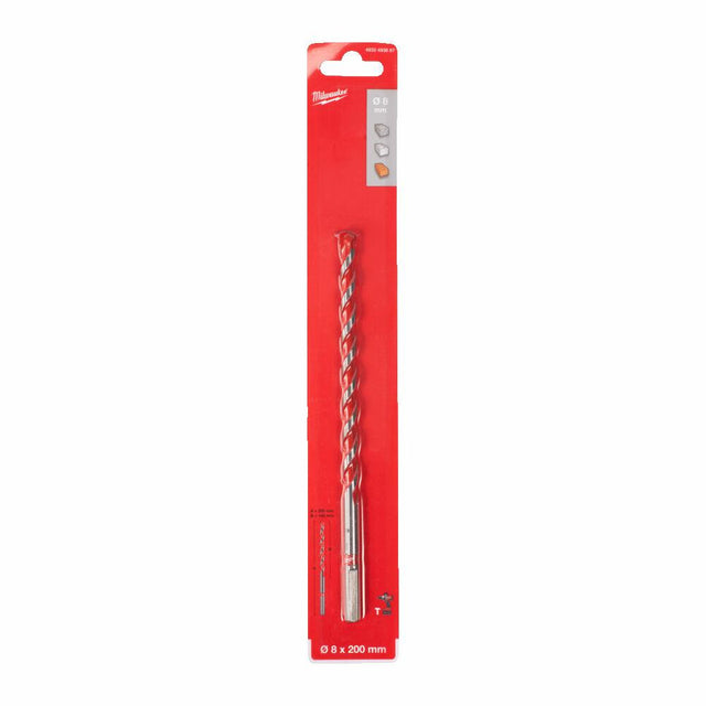 Milwaukee betonboor tct 8 x200mm premie