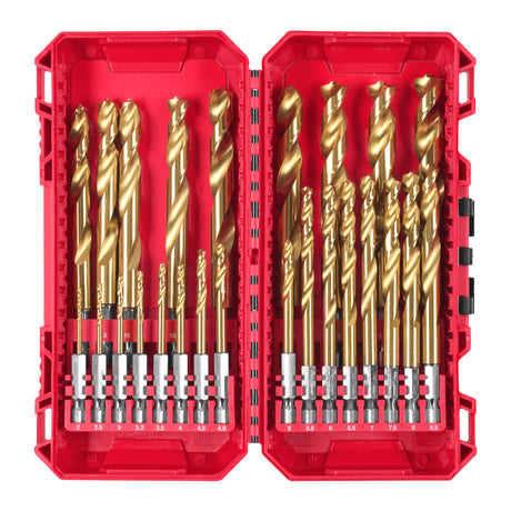 Milwaukee Zubehör Milwaukee Metallbohrer-Set | Shockwave Red Hex |Packout-Ready-Box | hss-g - 4932500420