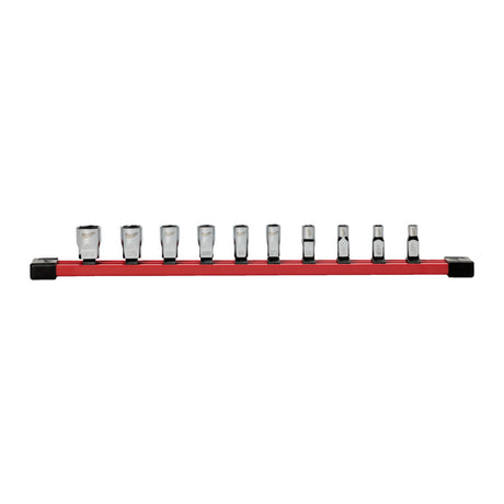 Milwaukee-Steckschlüsselsatz 1 4 Standard SAE | mit Ablageschiene | 10-teilig - 4932501802