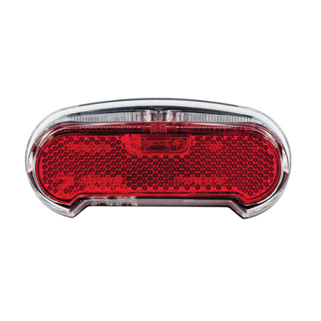 AXA Riff Battery – Fahrradrücklicht – LED-Fahrradlicht auf Batterie – Automatisches Ein-Aus-System – 50–80 mm – Rot