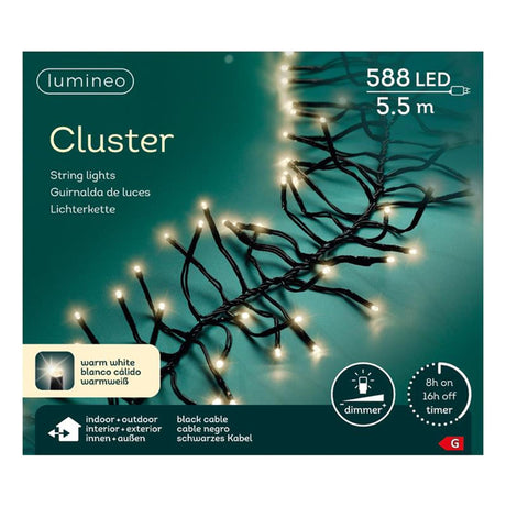 Lumineo Weihnachtslichtergruppe warmweiß 588LED