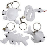 Kreativunternehmen https: www.cchobby.nl-textile-figures-with-keychain-size-4-8-cm-white-4-piece-1-box