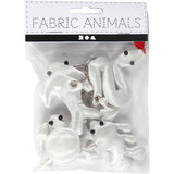 Kreativunternehmen https: www.cchobby.nl-textile-figures-with-keychain-size-4-8-cm-white-4-piece-1-box