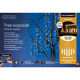 Lumineo boom cascade led's connect starter set 8 functie twinkel effect en 8 uur timer warm wit