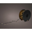 Lumineo led compact verlichting op rol 1000led 30 meter 8 functie twinkel effect met dual timer zwart soft gold