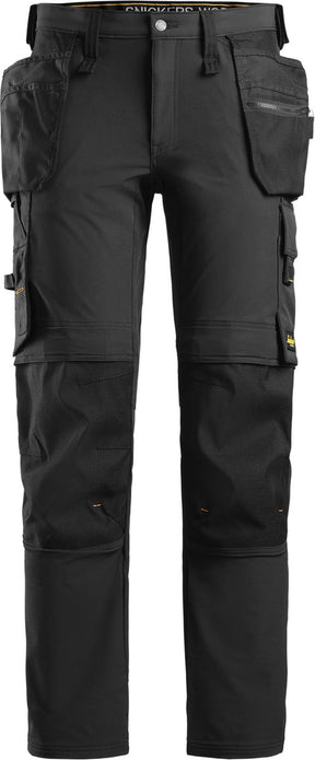Snickers 6271 Vollstretch-Arbeitshose mit Holstertaschen – Schwarz Schwarz – 50