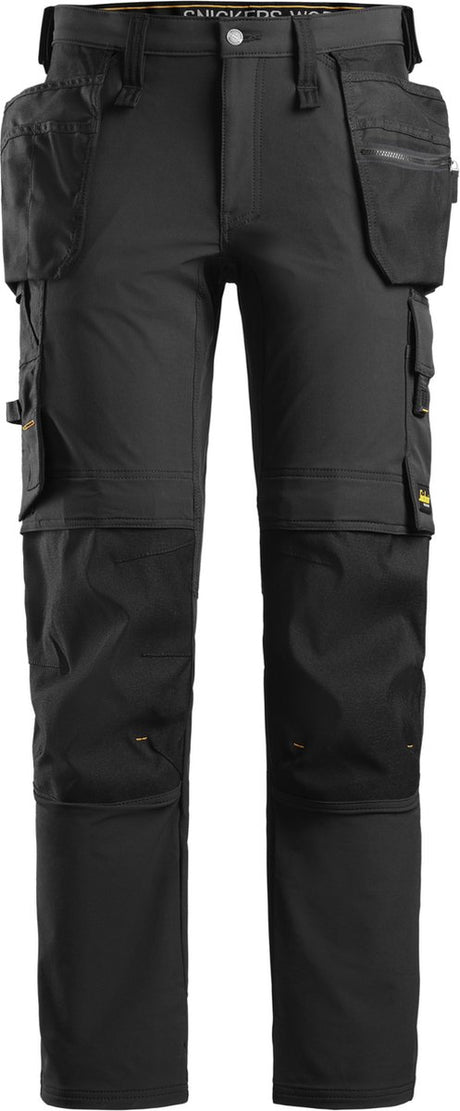 Snickers 6271 Vollstretch-Arbeitshose mit Holstertaschen – Schwarz Schwarz – 50