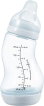Difrax Babyflasche Natural – 170 ml – Hellblau – 1 Stück – S-Flasche – Anti-Kolik