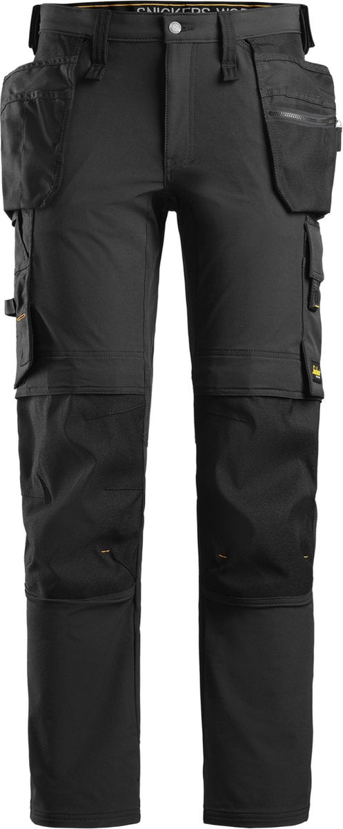 Snickers 6271 Vollstretch-Arbeitshose mit Holstertaschen – Schwarz Schwarz – 52